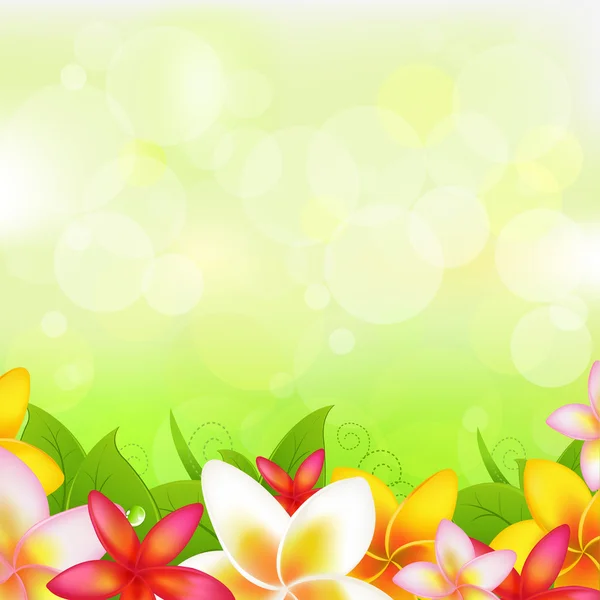 梅香的花环与自然背景 — 图库矢量图片