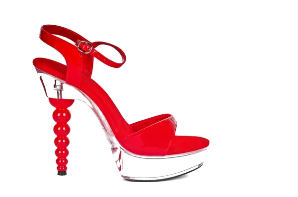 Seksowny czerwony wysoki obcas buty — Zdjęcie stockowe