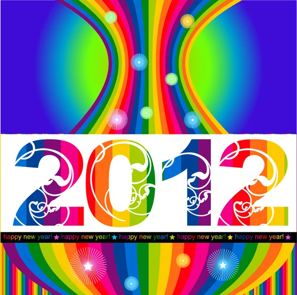 stock vector Happy new year 2012 !