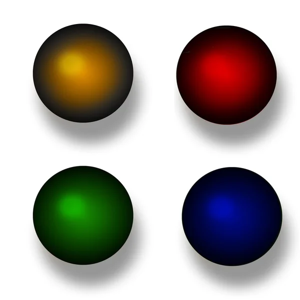 Balles de couleur 3d — Photo