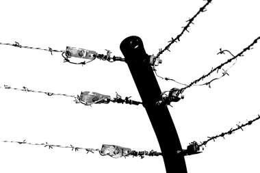 Shadow barb wire clipart