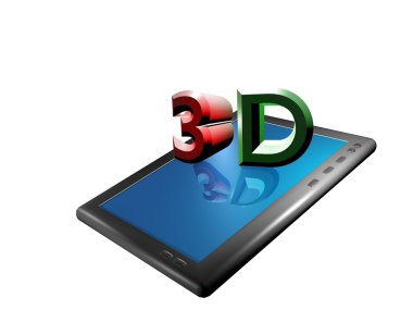 3D 3d tablet bilgisayar ekran