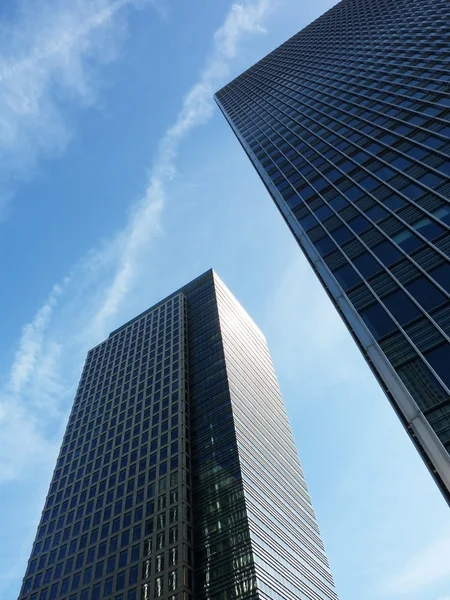 Docklands byggnader perspektiv — Stockfoto