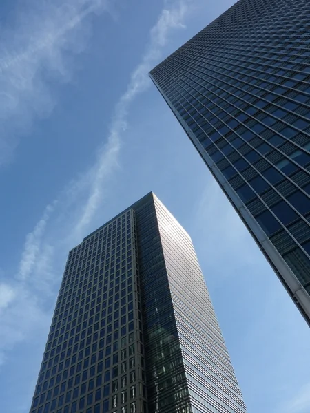 Docklands byggnader perspektiv — Stockfoto
