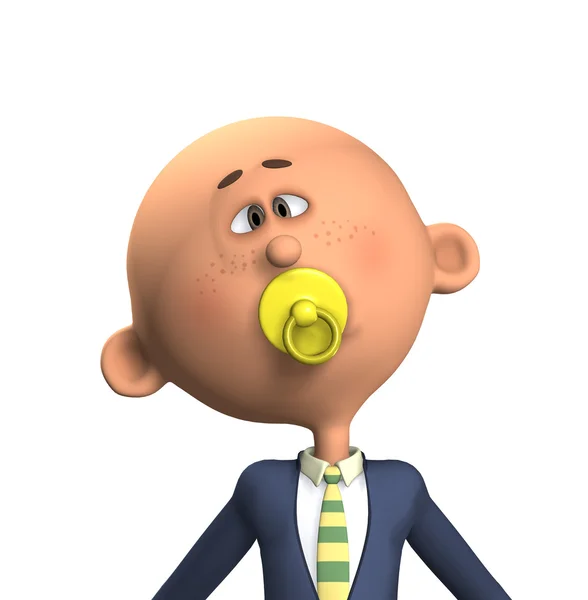Childish Businessman — Stock Photo, Image