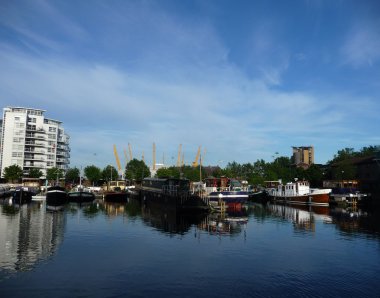 Docklands yansıyan görünümü