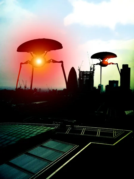 Gli alieni a Londra — Foto Stock