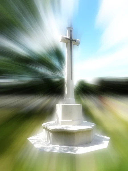 Кладбищный крест — стоковое фото