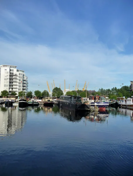 Docklands Vista refletida — Fotografia de Stock