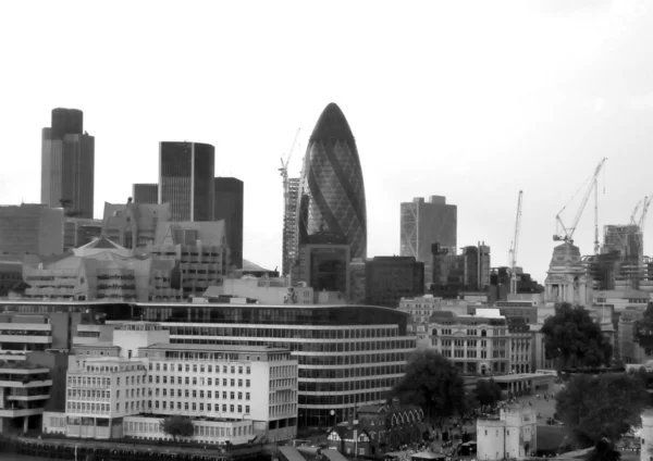 Gród Londyn czarno-białe — Zdjęcie stockowe