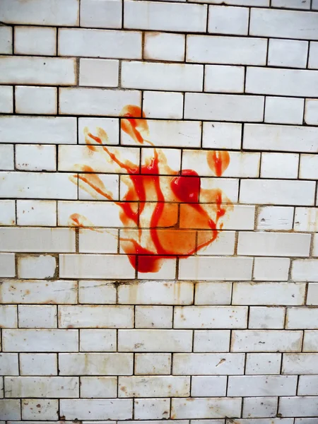 stock image Bloody Handprint On the Wall