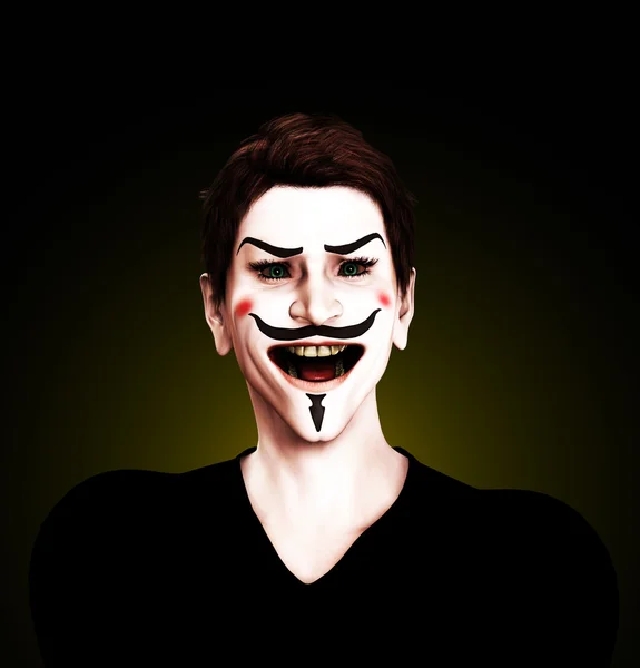 Szalony facet Fawkesa — Zdjęcie stockowe