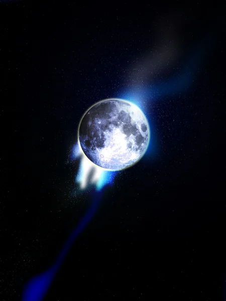 Місяць у просторі — стокове фото