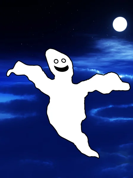 Não tão assustador Ghost — Fotografia de Stock