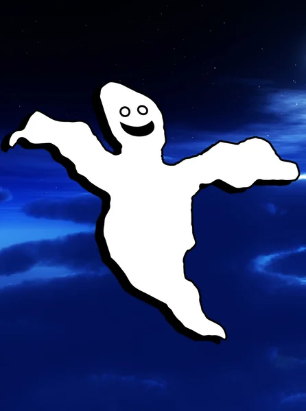 Inte så skrämmande ghost — Stockfoto