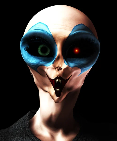 외계인 뱀파이어 광대 — 스톡 사진