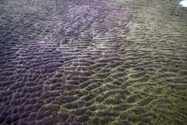 bir sahilde kum desen