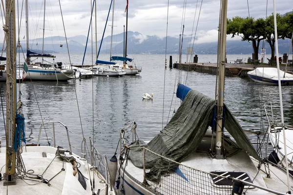 stock image Harbor on a lake