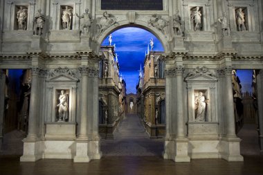 Teatro Olimpico interior in Vicenza clipart