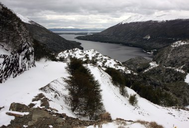 Ushuaia yanında dağlar