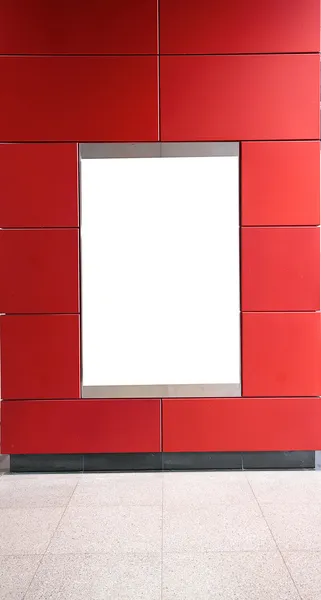 Reklame leer in einem modernen Gebäude — Stockfoto