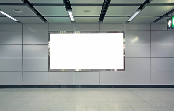 Reklama v moderní budově — Stock fotografie