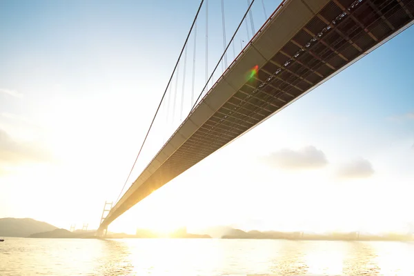 Most v západu slunce chvíli — Stock fotografie
