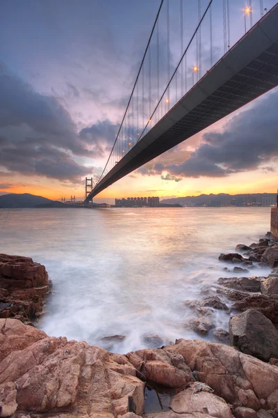 สะพานตอนพระอาทิตย์ตก — ภาพถ่ายสต็อก