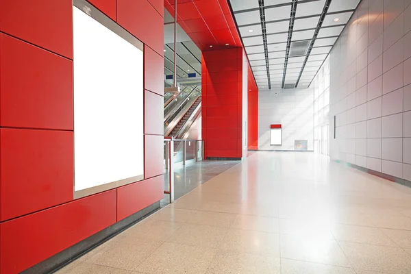 Large Billboard for advertisement use in a modern building — Stock Photo, Image