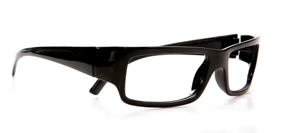 Zwart bril op een witte achtergrond — Stockfoto