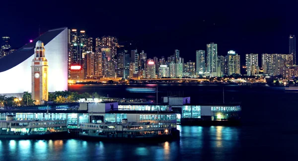 Hongkong natt — Stockfoto