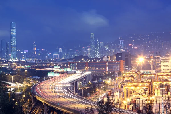 香港桥的交通 — 图库照片
