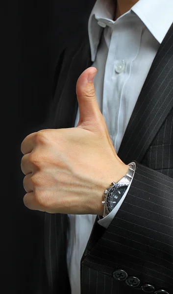 Hands make thumbs up — Stock Photo, Image