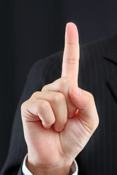 Pointing with finger — Stock Photo, Image
