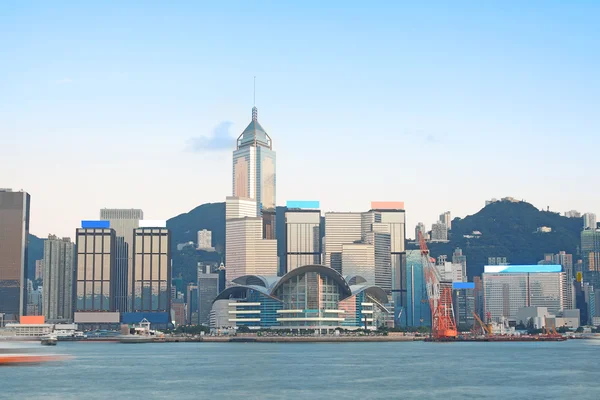Κίνα, Χονγκ Κονγκ προκυμαία κτίρια — Φωτογραφία Αρχείου