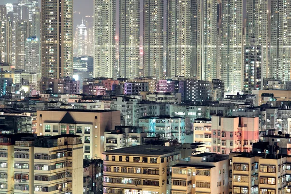 Innenstadt-Nacht — Stockfoto