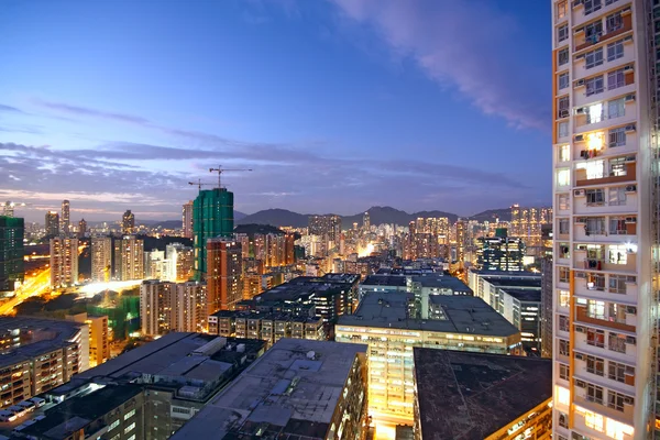 ダウンタウン ・ エリア、香港での夕日 — ストック写真