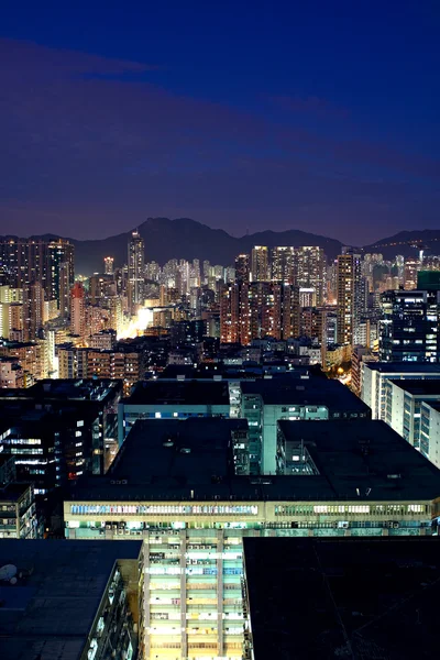 Asia city downtown wide shot, hong kong — Stock Photo, Image