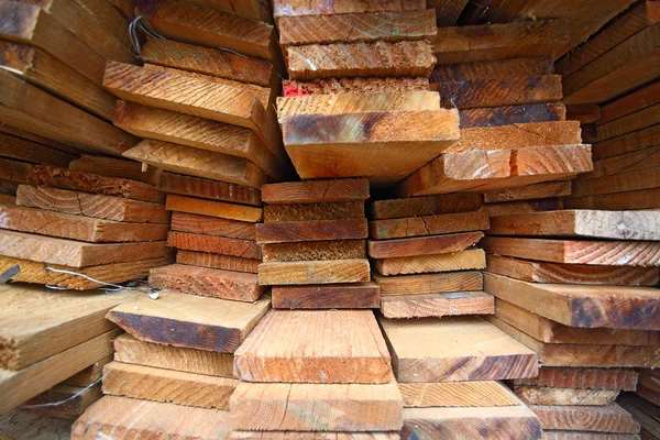 Stapel hout — Stockfoto