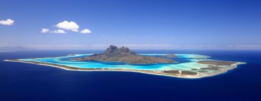 Bora Bora from above clipart