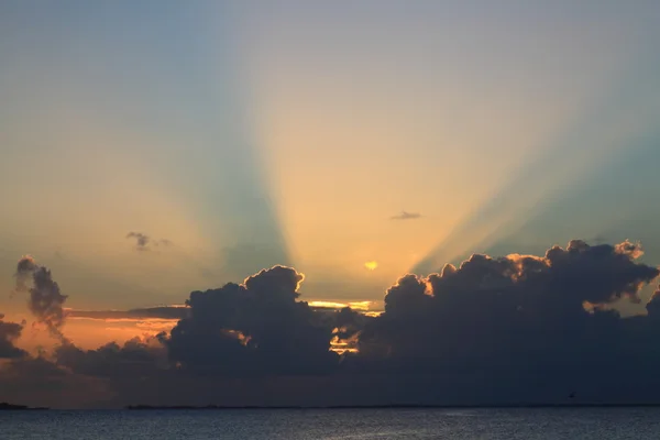 Νοτίου Ειρηνικού ηλιοβασίλεμα Εικόνα Αρχείου