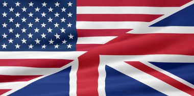 US UK Flag clipart