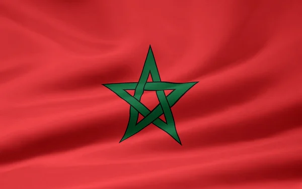 摩洛哥的旗子 — 图库照片