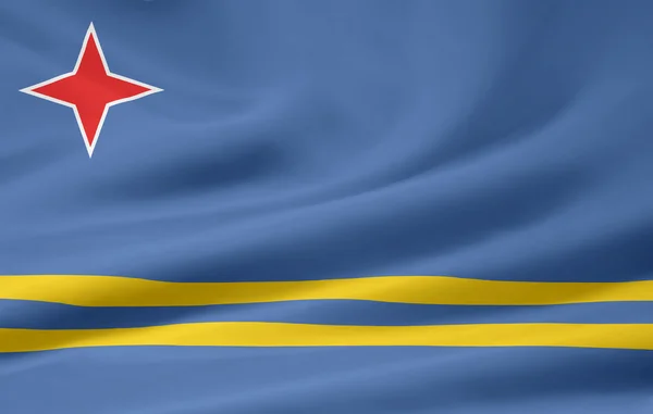Σημαία της Αρούμπα — Φωτογραφία Αρχείου