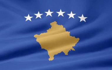 Flag of Kosovo clipart