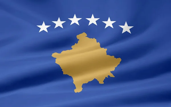 Drapeau de kosovo — Photo