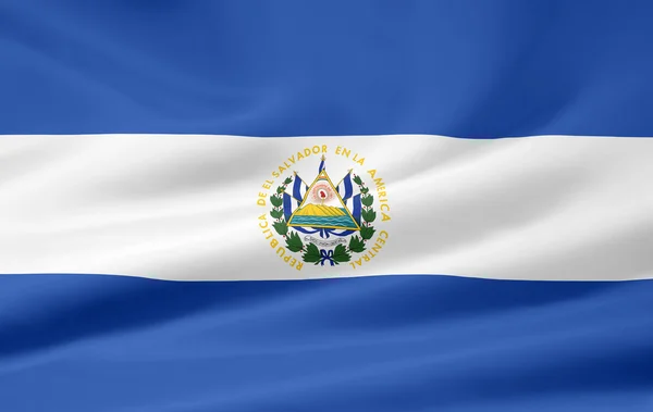 2.萨尔瓦多国旗 — 图库照片