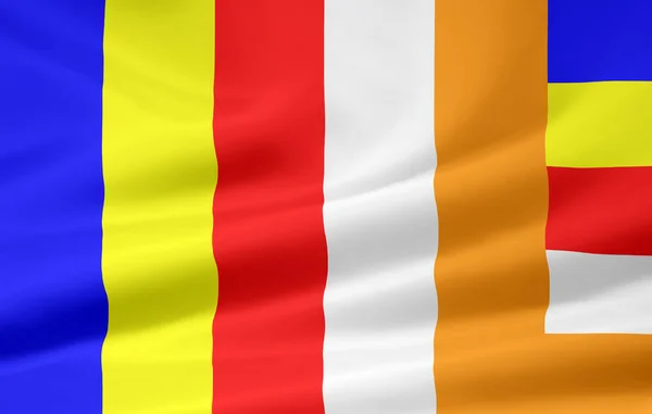 불교의 국기 — 스톡 사진