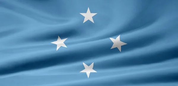 Прапор Федеративні Штати Мікронезії — стокове фото