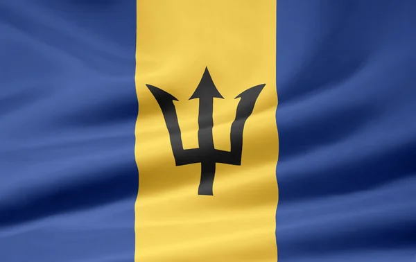 Bandeira de Barbados — Fotografia de Stock